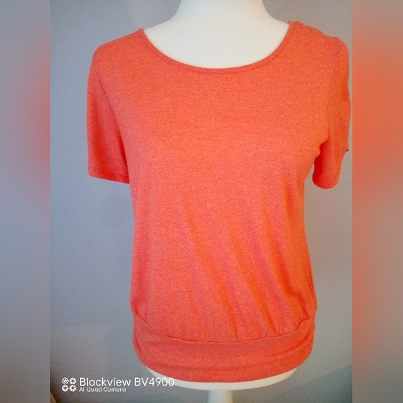 Apt. 9 Tops - APT 9 pretty orange top with unique criss cross back s